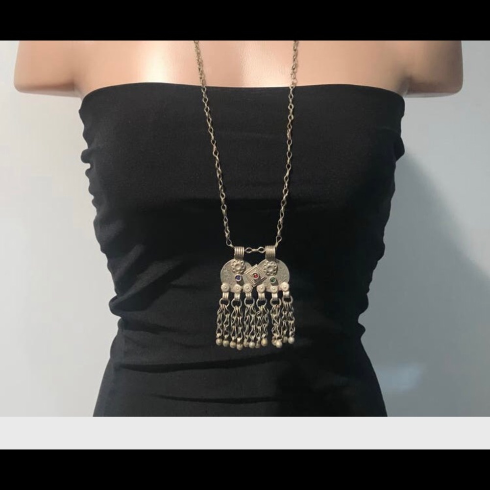 Antique Afghanistan coin silver jewelry set